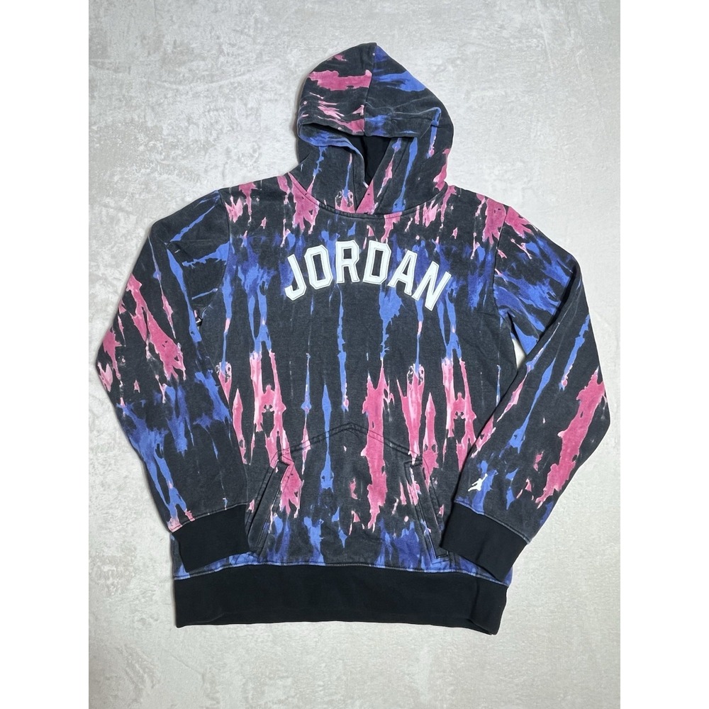 Jordan Therma-FIT Jumpman Tye Dye Fleece Pullover Hoodie Youth XL 13-14 Age EUC